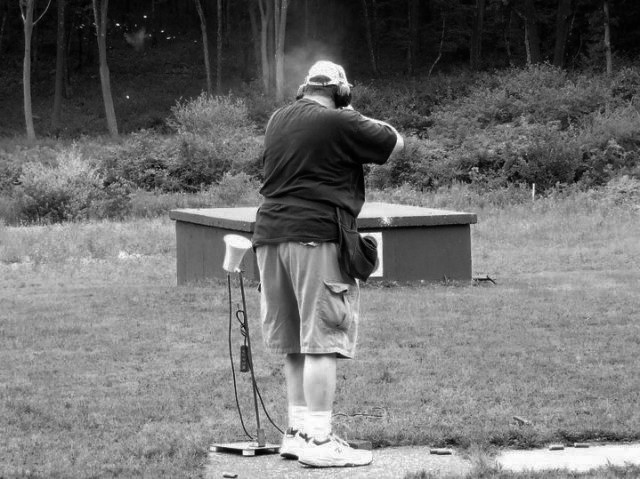 A gun owner at a 2010 CCDL event. Photo courtesy of the Connecticut Citizens Defense League.