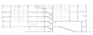 Blueprint for the Yale Center for British Art